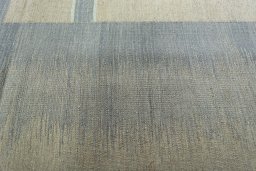 Full view of New Kilim Kiasar rug from Iran / Persia, 368 × 278 cm in Beige tones