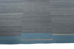 Close-up detail of New Kilim Kiasar rug from Iran / Persia showing Wool weave