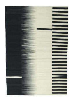 Full view of New Kilim Kiasar rug from Iran / Persia, 320 × 221 cm in Beige tones