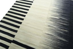Surface texture of New Kilim Kiasar rug with natural Wool and intricate pattern