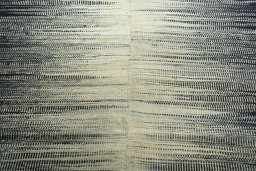 Backside of handmade New Kilim Kiasar rug showing knot structure and weave density