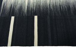 Close-up detail of New Kilim Kiasar rug from Iran / Persia showing Wool weave