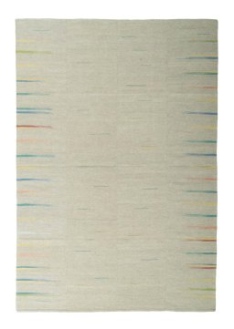 Full view of New Kilim Kiasar rug from Iran / Persia, 321 × 221 cm in Gray tones