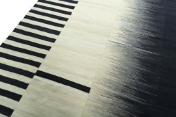 Surface texture of New Kilim Kiasar rug with natural Wool and intricate pattern