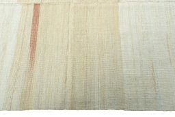 Close-up detail of New Kilim Kiasar rug from Iran / Persia showing Wool weave