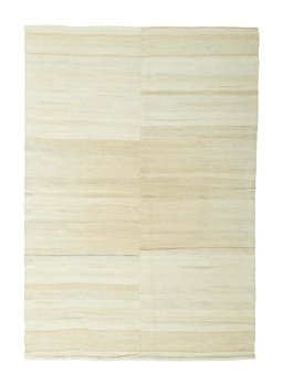 Full view of New Kilim Kiasar rug from Iran / Persia, 165 × 114 cm in Beige tones