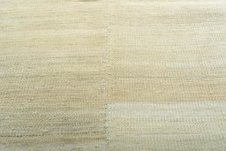 Backside of handmade New Kilim Kiasar rug showing knot structure and weave density
