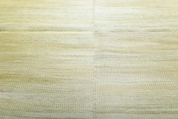 Backside of handmade New Kilim Kiasar rug showing knot structure and weave density