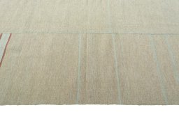 Close-up detail of New Kilim Kiasar rug from Iran / Persia showing Wool weave