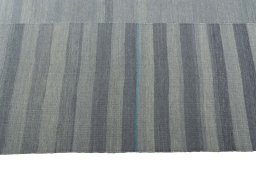 Close-up detail of New Kilim Kiasar rug from Iran / Persia showing Wool weave
