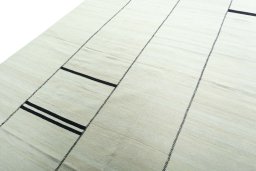 Surface texture of New Kilim Kiasar rug with natural Wool and intricate pattern