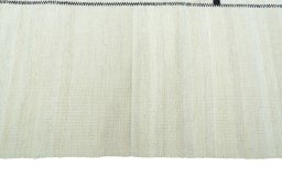 Close-up detail of New Kilim Kiasar rug from Iran / Persia showing Wool weave