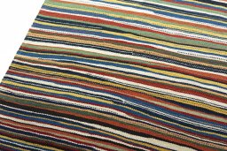 Surface texture of New Kilim Sofre rug with natural Wool and intricate pattern