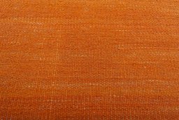 Backside of handmade New Kilim Sofre rug showing knot structure and weave density