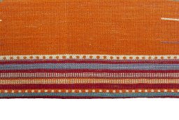 Central medallion detail of New Kilim Sofre rug from Iran / Persia