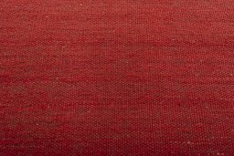 Backside of handmade New Kilim Sofre rug showing knot structure and weave density