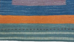 Central medallion detail of New Kilim Sofre rug from Iran / Persia