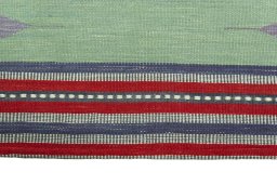 Central medallion detail of New Kilim Sofre rug from Iran / Persia