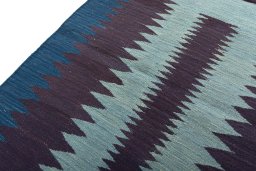 Surface texture of New Kilim Sofre rug with natural Wool and intricate pattern