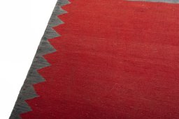 Surface texture of New Kilim Sofre rug with natural Wool and intricate pattern