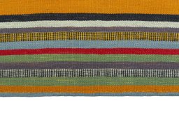 Central medallion detail of New Kilim Sofre rug from Iran / Persia