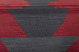 Full view of New Kilim Sofre rug from Iran / Persia, 216 × 126 cm in Red tones