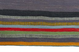 Central medallion detail of New Kilim Sofre rug from Iran / Persia