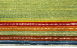 Central medallion detail of New Kilim Sofre rug from Turkey