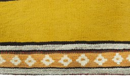 Central medallion detail of New Kilim Sofre rug from Turkey