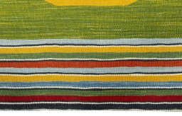 Central medallion detail of New Kilim Sofre rug from Turkey