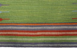 Central medallion detail of New Kilim Sofre rug from Turkey