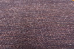 Backside of handmade New Kilim Sofre rug showing knot structure and weave density