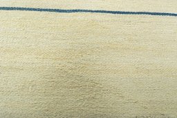 Backside of handmade New Kilim Sofre rug showing knot structure and weave density