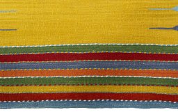 Central medallion detail of New Kilim Sofre rug from Turkey