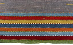 Central medallion detail of New Kilim Sofre rug from Turkey