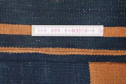 Full view of New Modern Design rug from Iran / Persia, 255 × 168 cm in Blue tones