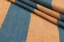 Close-up detail of New Modern Design rug from Iran / Persia showing Wool weave