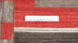 Full view of New Modern Design rug from Iran / Persia, 345 × 251 cm in Beige tones