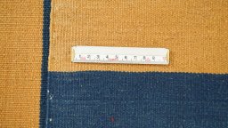 Full view of New Modern Design rug from Iran / Persia, 335 × 201 cm in Blue tones