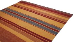 Surface texture of New Modern Design rug with natural Wool and intricate pattern