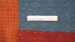 Full view of New Modern Design rug from Iran / Persia, 356 × 249 cm in Multi Color tones