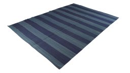 Corner detail of New Modern Design rug showing border pattern and Wool pile