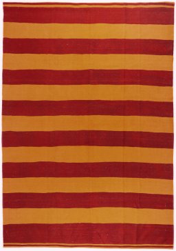 Full view of New Modern Design rug from Iran / Persia, 315 × 224 cm in Red tones