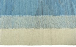 Close-up detail of New Modern Design rug from Iran / Persia showing Wool weave