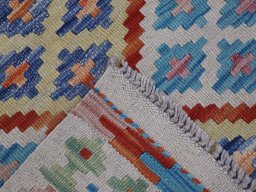 Surface texture of New Modern Design rug with natural Wool and intricate pattern