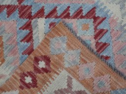 Surface texture of New Modern Design rug with natural Wool and intricate pattern