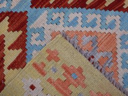 Surface texture of New Modern Design rug with natural Wool and intricate pattern