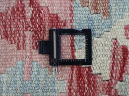 Corner detail of New Modern Design rug showing border pattern and Wool pile