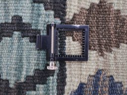 Corner detail of New Modern Design rug showing border pattern and Wool pile