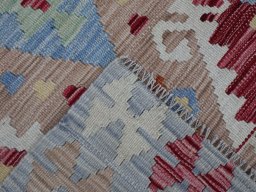 Surface texture of New Modern Design rug with natural Wool and intricate pattern